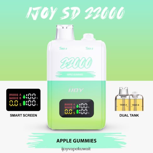 iJOY Flavors Vape 4DL4N8145 - iJOY SD 22000 يمكن التخلص منه صمغ التفاح