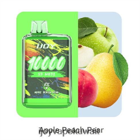 iJOY Disposable Vape 4DL4N8160 - iJOY Bar SD10000 يمكن التخلص منه التفاح والخوخ والكمثرى